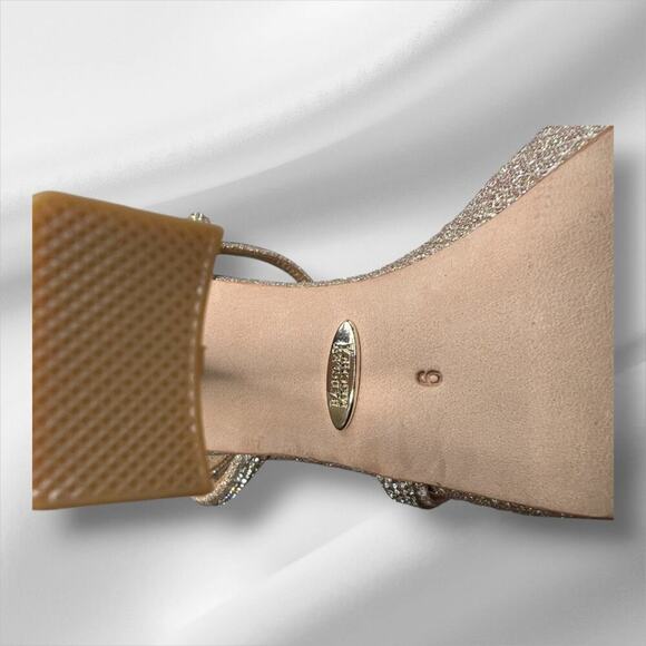 Badgley Mischka Urbana Pale Gold Size 6 - Picture 7 of 8